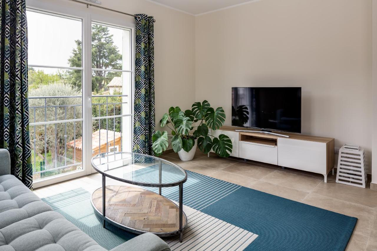 Luxurious&spacious apartment in the heart of the Côte d'Azur Roquefort Les Pins Exterior foto
