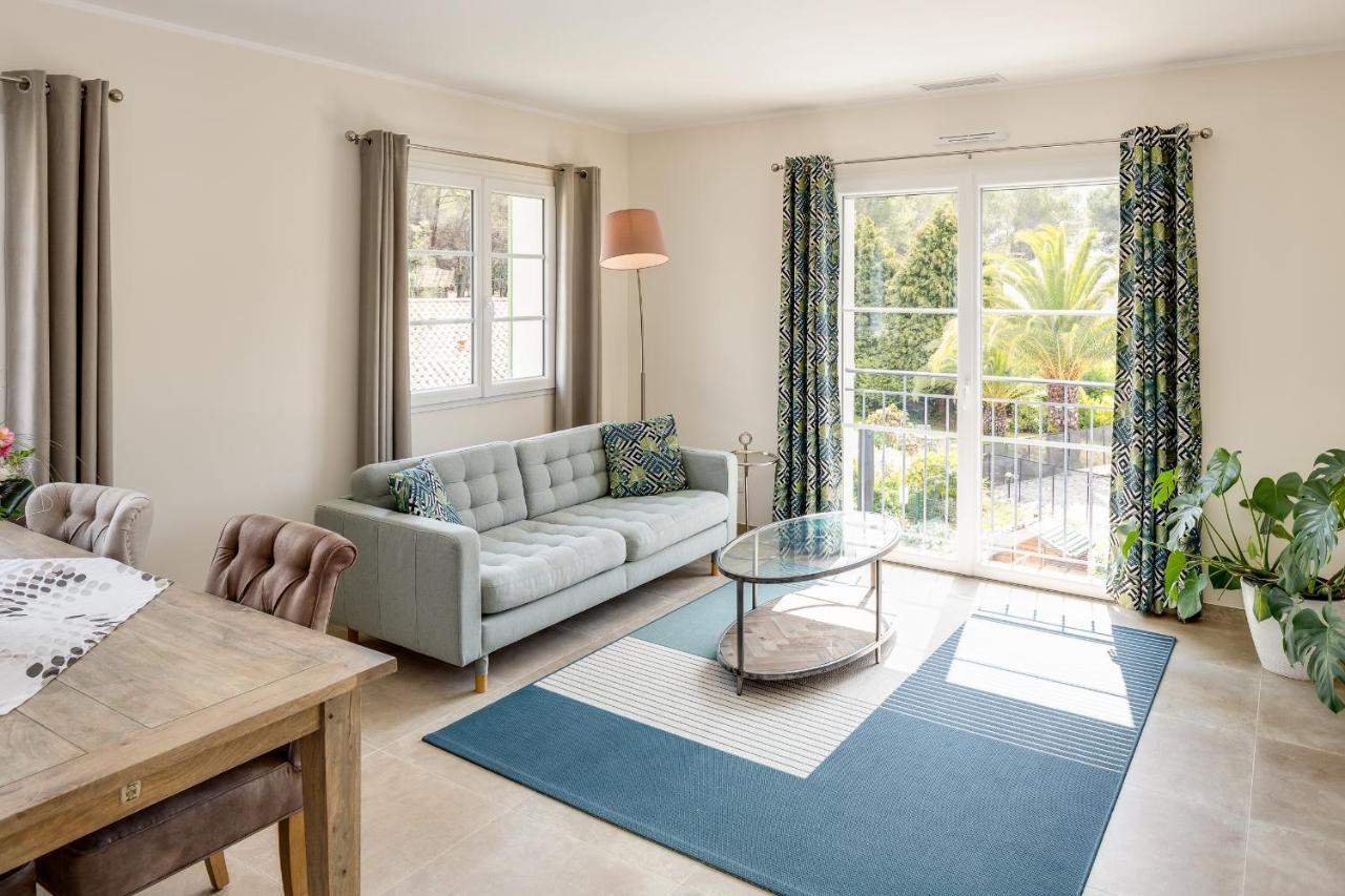 Luxurious&spacious apartment in the heart of the Côte d'Azur Roquefort Les Pins Exterior foto